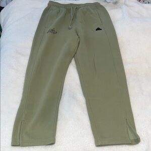 Adidas Olive Joggers with Black Logo